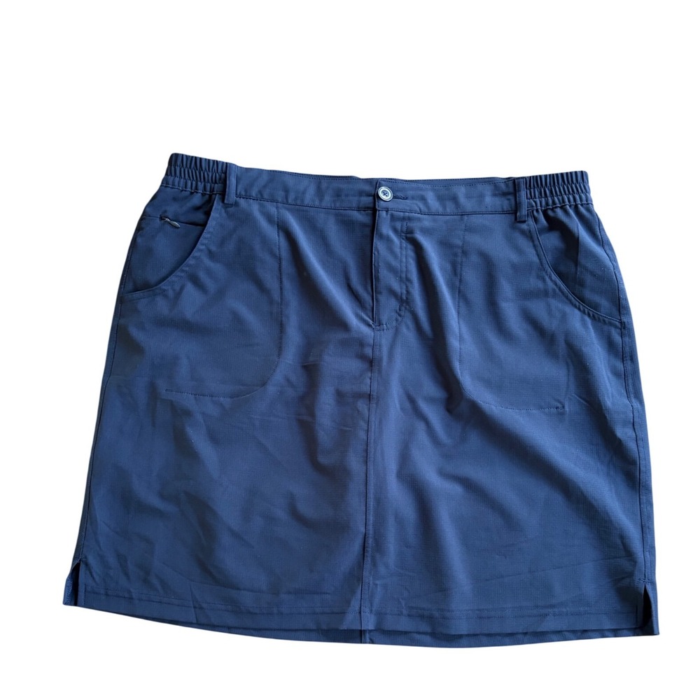 Tilley Womens Navy‎ Blue Ripstop Active Travel Golf Skort XL WA7BT5031